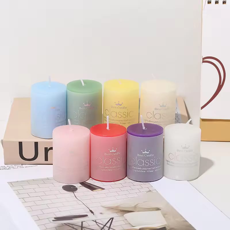 Natural Plant Scented Classic Cylindrical Candles Lavender Red Rose Vanilla Ocean Green Tea Sakura Fragrant Holiday Party Candle