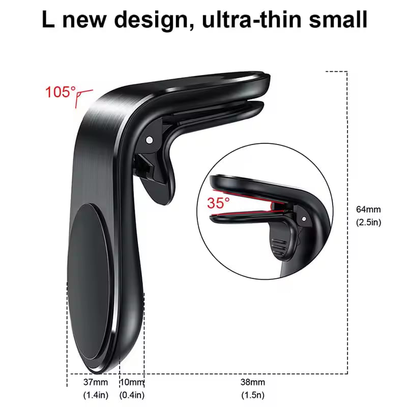 Magnetic Car Phone Holder Air Vent Clip Mount Rotation Cellphone GPS Support For Xiaomi Red Mi Huawei Samsung Phone Stand in Car